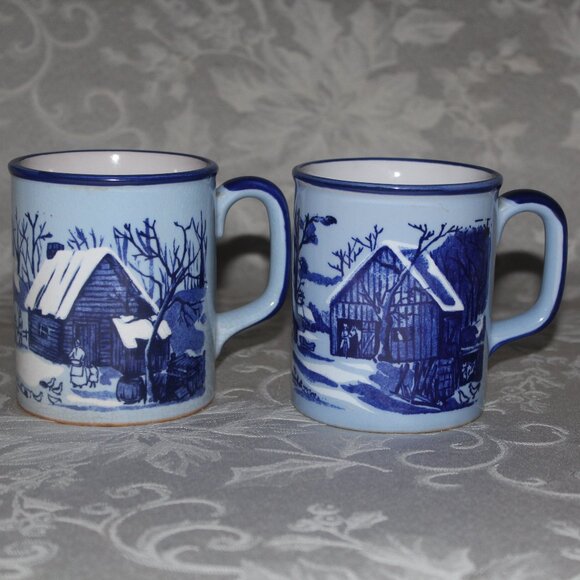 Otagiri Style Speckled Stoneware Mug | MCM Geometric Abstract Design - Picture 14 of 16